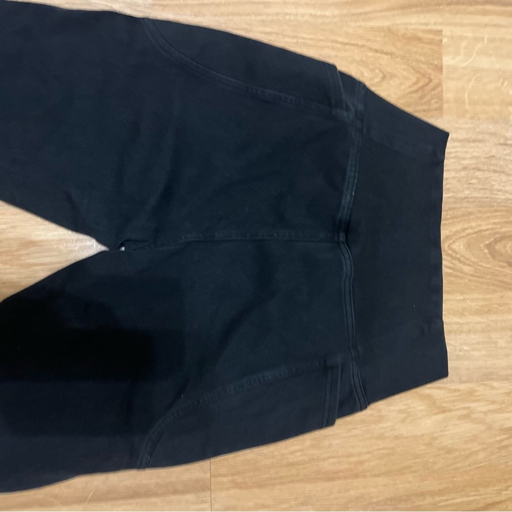 NEW Halara FlexCrossover Pocket Washed Denim Work Leggings Medium Black - Picture 11 of 14